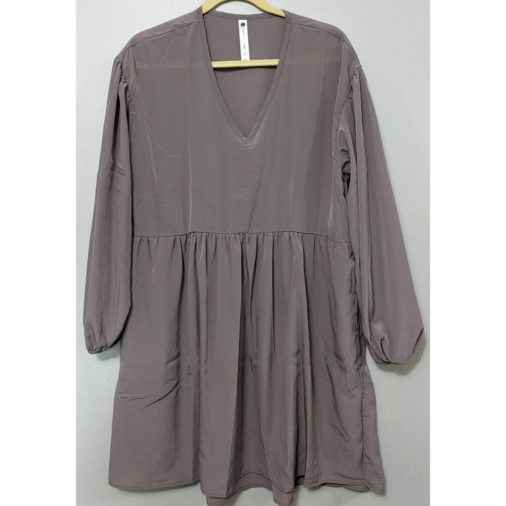 Constant Sol Women's Made In The USA SPF 45 Midi Beige/Gray Dress Size M